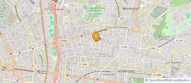 localisation de l'entreprise LE PETIT SOLIEIL DU PORTUGAL à MONTREUIL