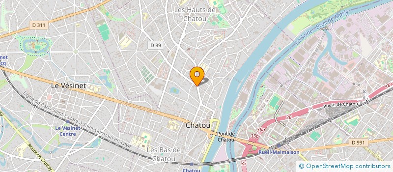 localisation de l'entreprise LE PETIT TAMANOIR  CHATOU