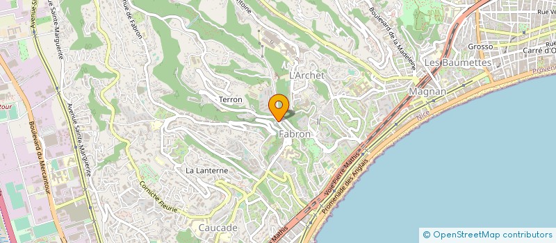 localisation de l'entreprise LE PETIT TERRON à NICE