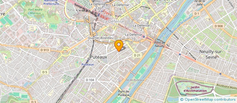 localisation de l'entreprise LE PETIT THAI  PUTEAUX