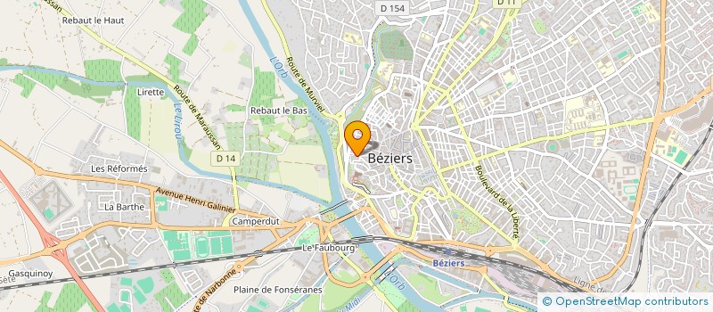 localisation de l'entreprise LE PETIT THEATRE à BEZIERS
