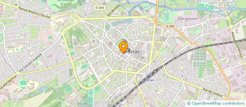 localisation de l'entreprise LE PETIT THEATRE à ARRAS