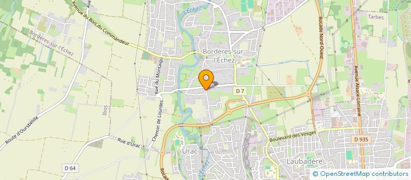 localisation de l'entreprise LE PETIT THEATRE BORDERAIS  BORDERES-SUR-L'ECHEZ