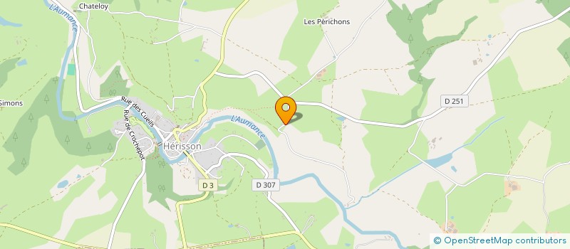 localisation de l'entreprise LE PETIT THEATRE DAKOTE à HERISSON