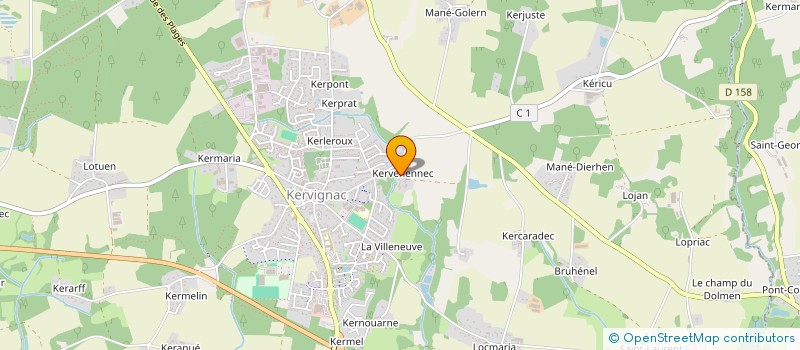 localisation de l'entreprise LE PETIT THEATRE DE KERVIGNAC à KERVIGNAC