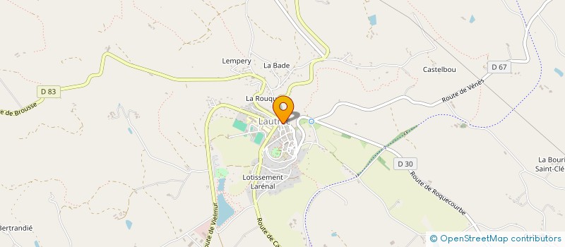 localisation de l'entreprise LE PETIT THEATRE DU MOULIN  LAUTREC