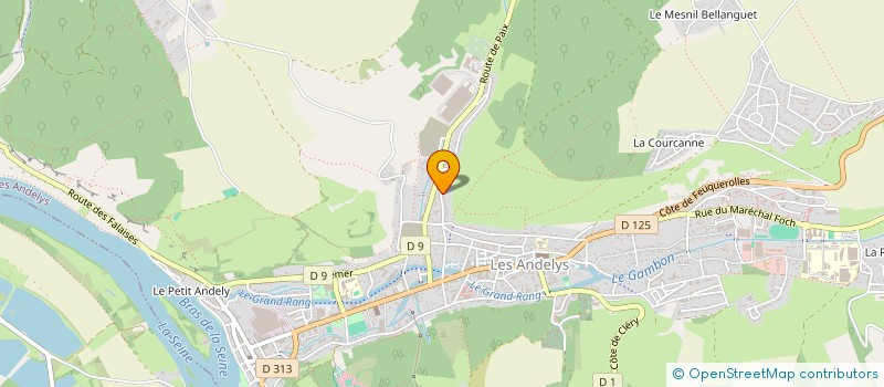 localisation de l'entreprise LE PETIT THEATRE TOUTENPAPIER à LES ANDELYS