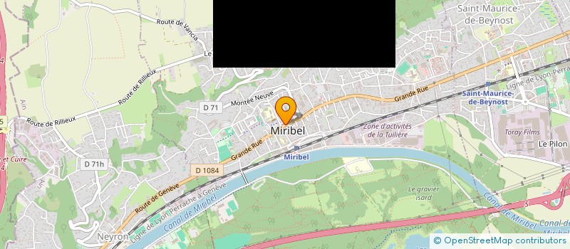 localisation de l'entreprise LE PETIT THERBIER à MIRIBEL