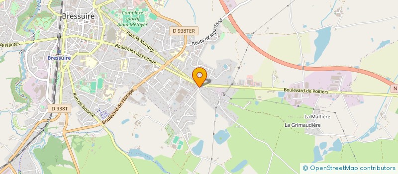 localisation de l'entreprise LE PETIT TONNEAU  BRESSUIRE