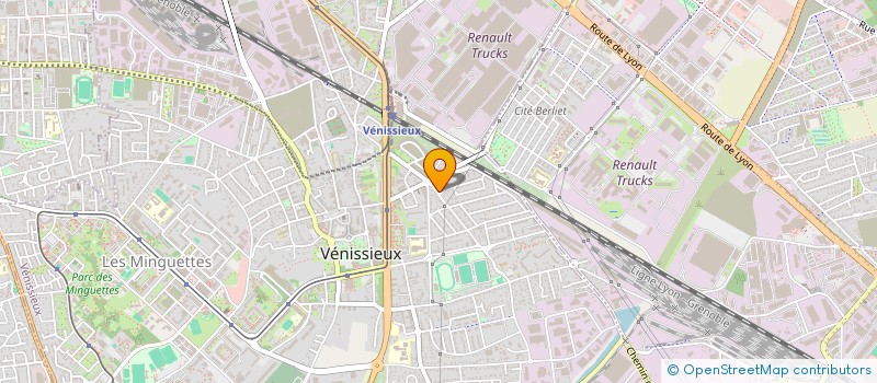 localisation de l'entreprise LE PETIT TRAIN  VENISSIEUX