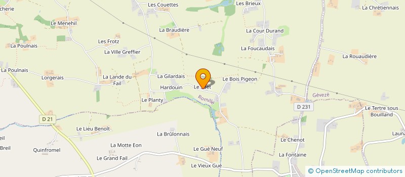 localisation de l'entreprise LE PETIT TRAIN  ROMILLE