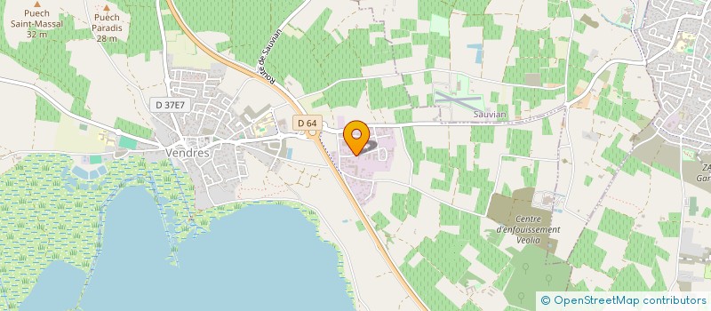 localisation de l'entreprise LE PETIT TRAIN DE VALRAS à VENDRES