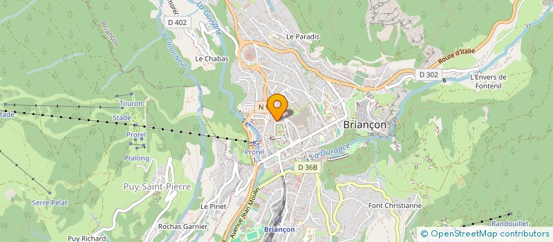localisation de l'entreprise LE PETIT TRAIN DES ALPES à BRIANCON