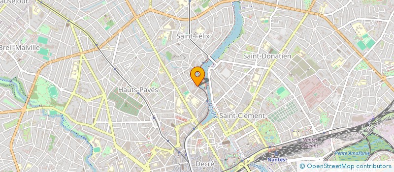 localisation de l'entreprise LE PETIT TRIANON à NANTES