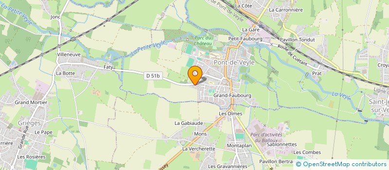 localisation de l'entreprise LE PETIT VAL  PONT-DE-VEYLE