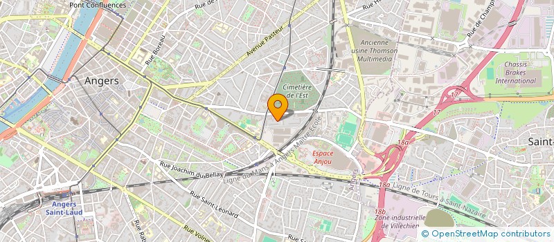 localisation de l'entreprise LE PETIT VALLON  ANGERS