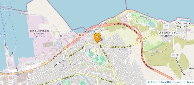 localisation de l'entreprise LE PETIT VAPOTEUR  CHERBOURG-EN-COTENTIN