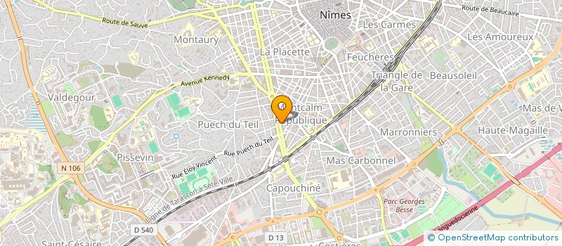 localisation de l'entreprise LE PETIT VEDELIN  NIMES