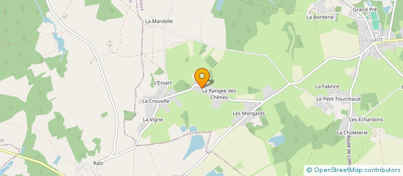localisation de l'entreprise LE PETIT VENDEEN 36 à LUANT