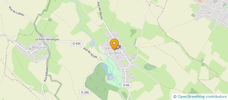 localisation de l'entreprise LE PETIT VENDEGIES à VENDEGIES-AU-BOIS