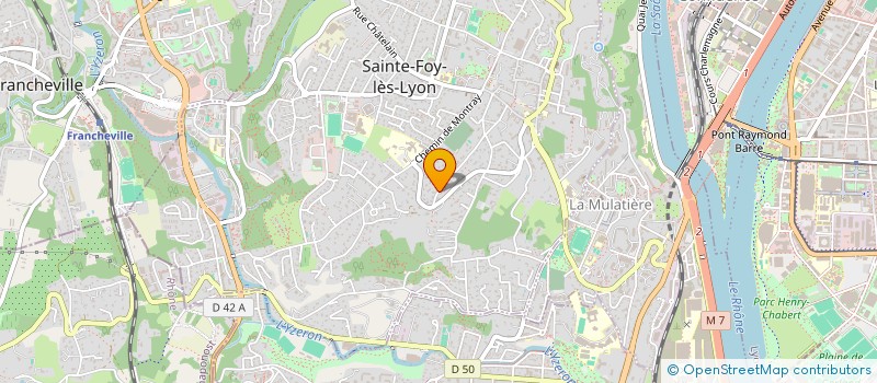 localisation de l'entreprise LE PETIT VERDAREL  SAINTE-FOY-LES-LYON