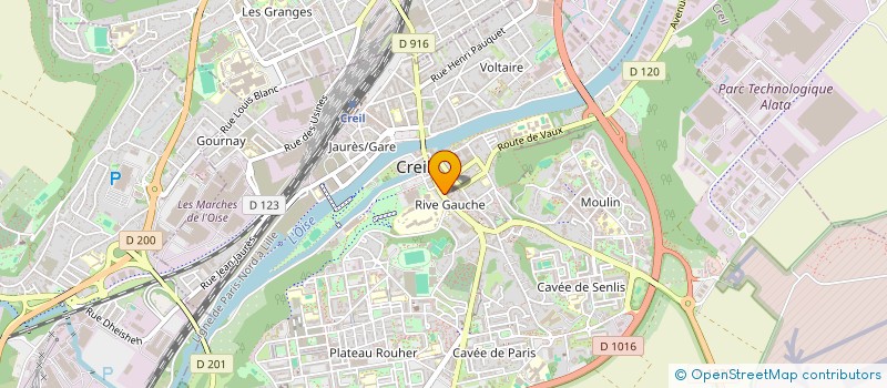localisation de l'entreprise LE PETIT VERSAILLES à CREIL