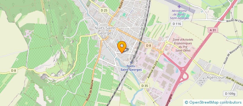 localisation de l'entreprise LE PETIT VIGNERON à NUITS-SAINT-GEORGES