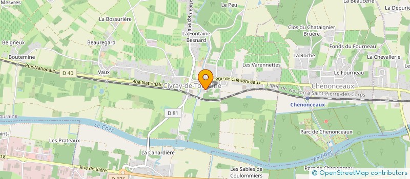 localisation de l'entreprise LE PETIT VILGE  CIVRAY-DE-TOURAINE