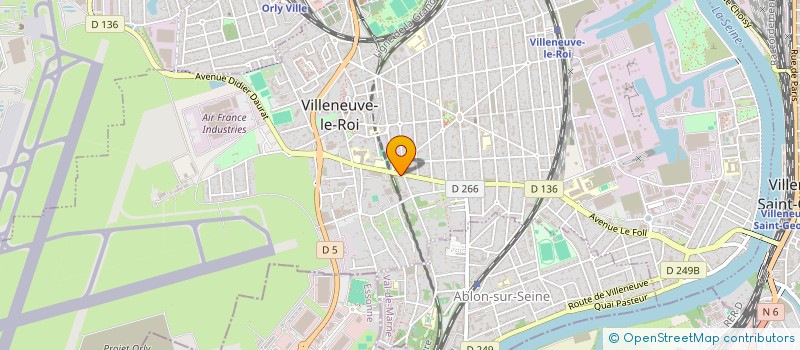 localisation de l'entreprise LE PETIT VILLENEUVE  VILLENEUVE-LE-ROI