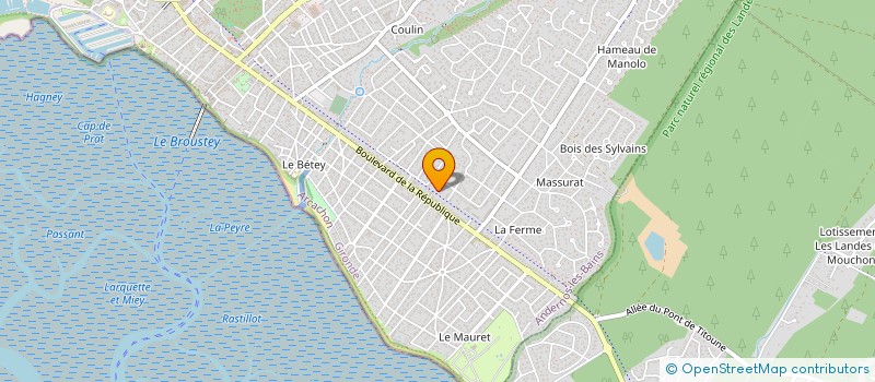 localisation de l'entreprise LE PETIT VINCENT  ANDERNOS-LES-BAINS