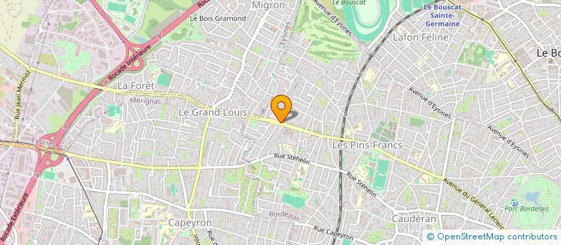 localisation de l'entreprise LE PETIT ZINGUE  BORDEAUX