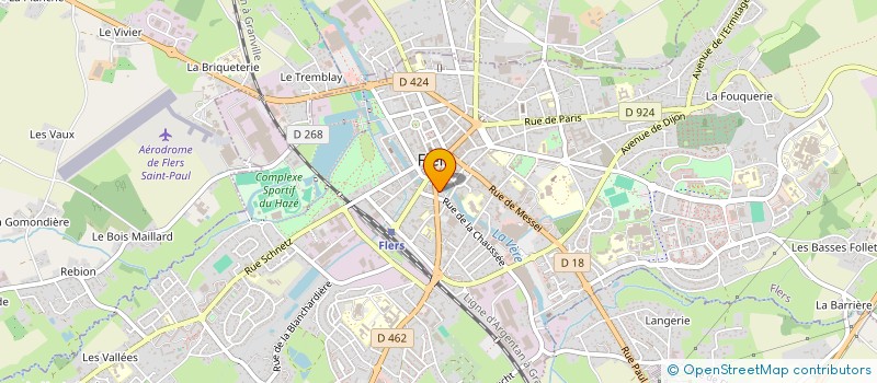 localisation de l'entreprise LE PETRIN AU LEVAIN à FLERS