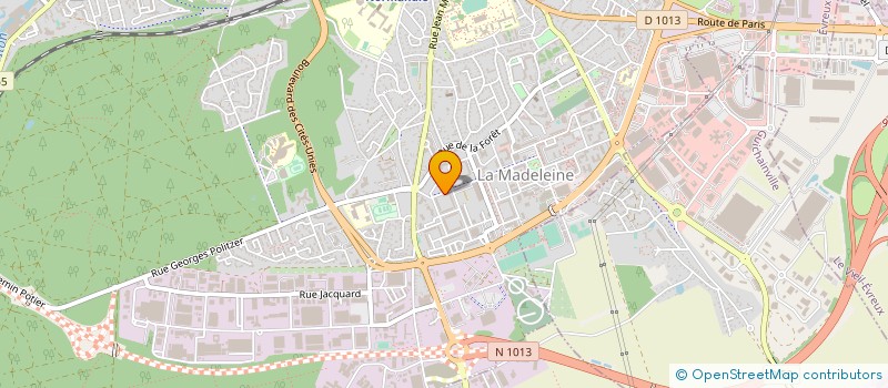 localisation de l'entreprise LE PETRIN DE LA MADELEINE D'EVREUX à EVREUX