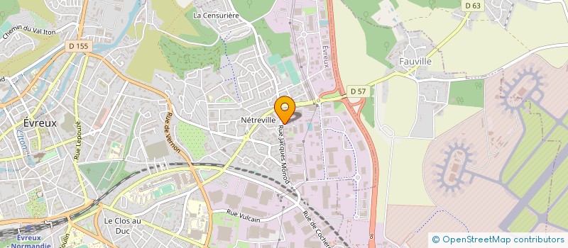 localisation de l'entreprise LE PETRIN DE NETREVILLE à EVREUX