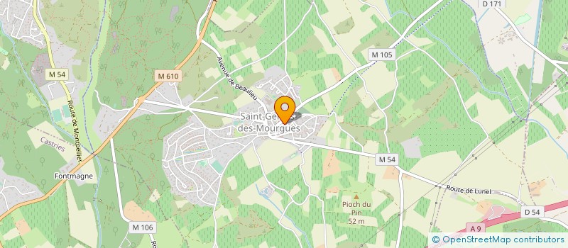 localisation de l'entreprise LE PETRIN DE SAINT GENIES  SAINT-GENIES-DES-MOURGUES