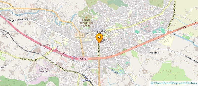 localisation de l'entreprise LE PETRIN HYEROIS à HYERES