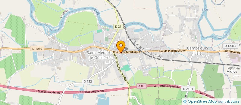 localisation de l'entreprise LE PETRIN SAINT MEDARD  SAINT-MEDARD-DE-GUIZIERES