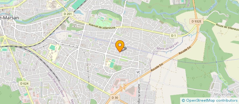 localisation de l'entreprise LE PETROLIER LANDAIS  MONT-DE-MARSAN