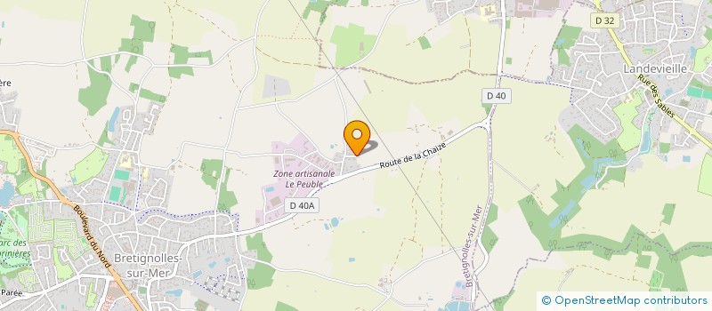 localisation de l'entreprise LE PEUBLE à BRETIGNOLLES-SUR-MER