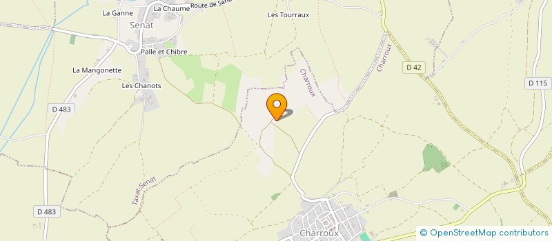 localisation de l'entreprise LE PEYROU  CHARROUX