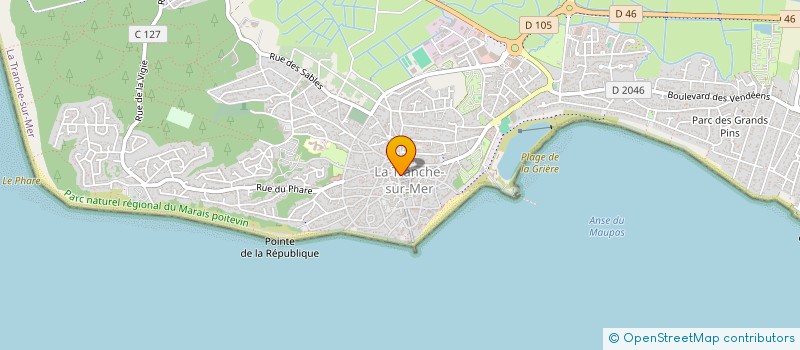 localisation de l'entreprise LE PHARE à LA TRANCHE-SUR-MER