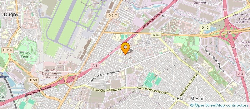 localisation de l'entreprise LE PHARE à LE BLANC-MESNIL