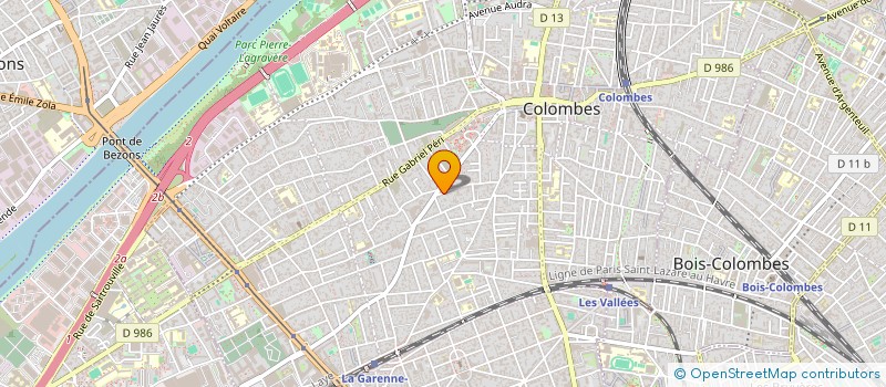 localisation de l'entreprise LE PHARE 76 à COLOMBES