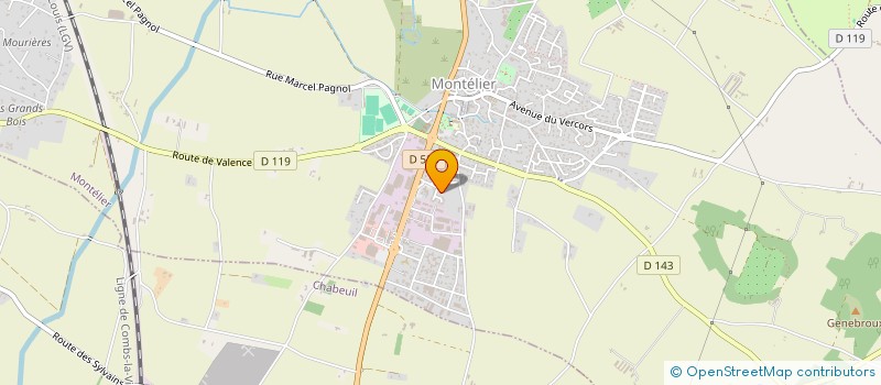 localisation de l'entreprise LE PHARE  MONTELIER