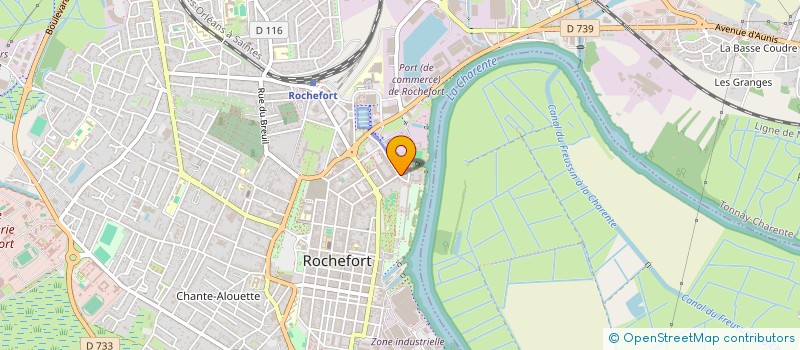 localisation de l'entreprise LE PHARE DE LA SIRENE  ROCHEFORT