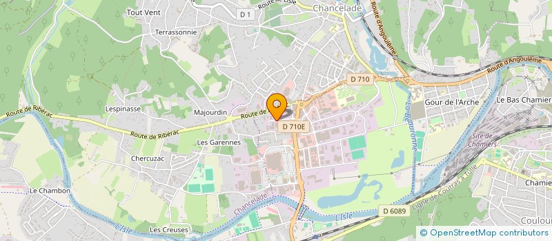 localisation de l'entreprise LE PHARE DE MARSAC  MARSAC-SUR-L'ISLE