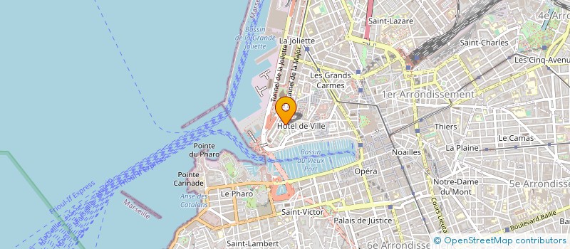 localisation de l'entreprise LE PHARE DE PROVENCE à MARSEILLE