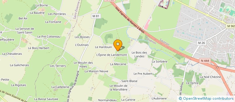 localisation de l'entreprise LE PHARE OUEST DES SENS à COUERON