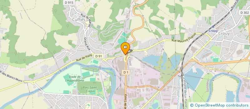 localisation de l'entreprise LE PHARE SOISSONNAIS  CUFFIES