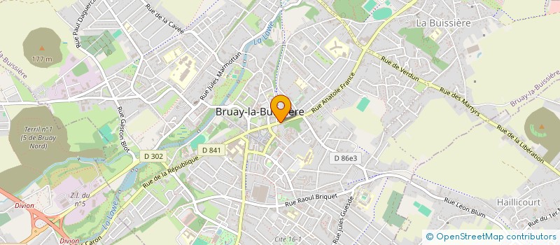 localisation de l'entreprise LE PHENIX à BRUAY-LA-BUISSIERE